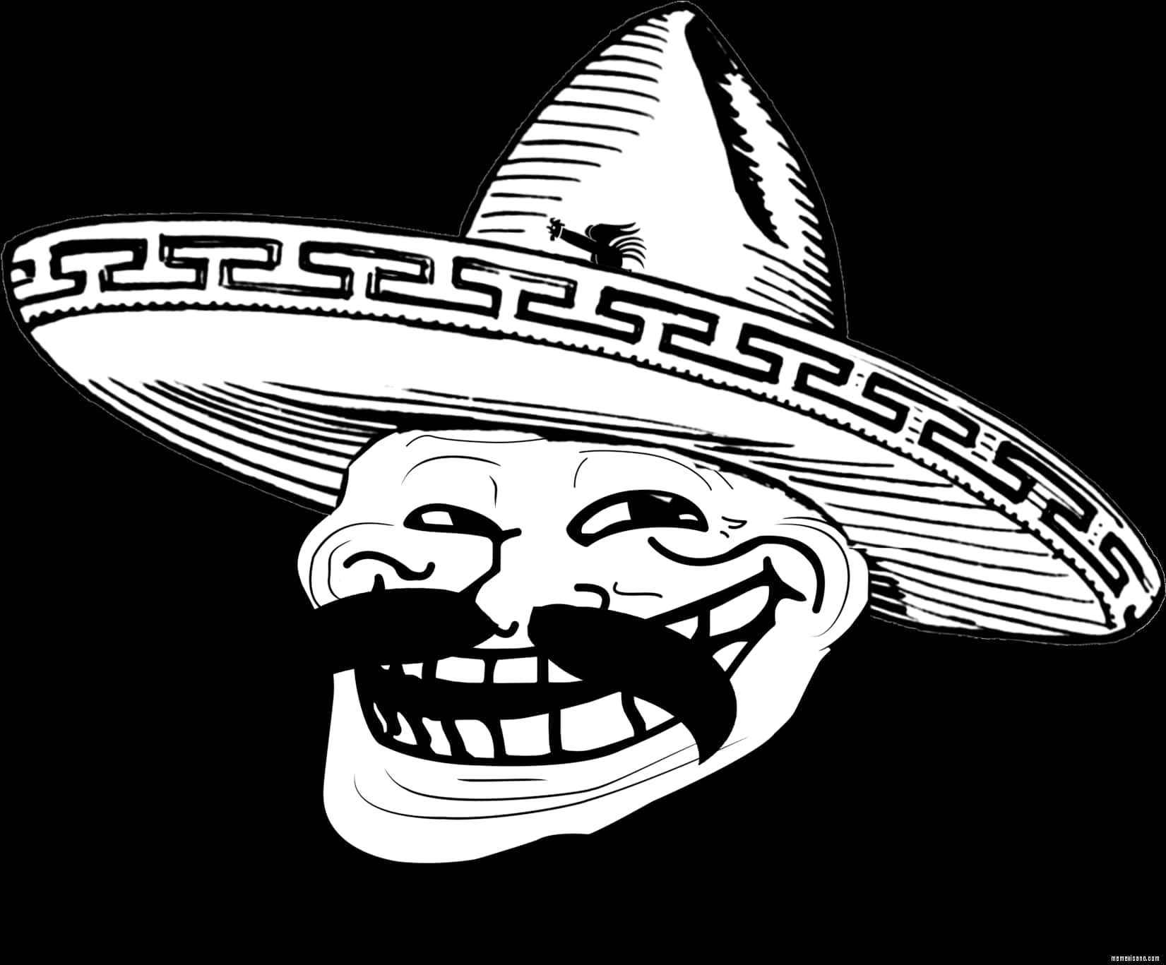 A Cartoon Of A Man Wearing A Sombrero