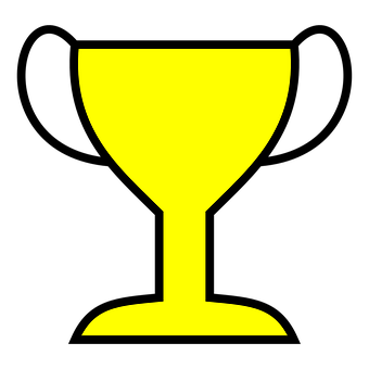 Vibrant Yellow Trophy