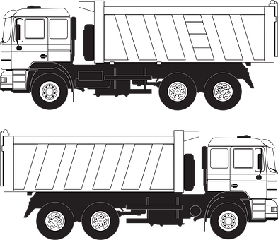 A Drawing Of A Truck