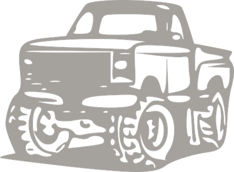 A Truck With A Black Background