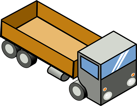 A Cartoon Of A Truck