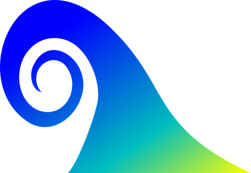 A Blue And Black Swirl