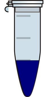 A Blue And White Object With A Black Background