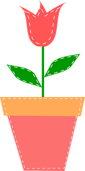 A Flower In A Pot