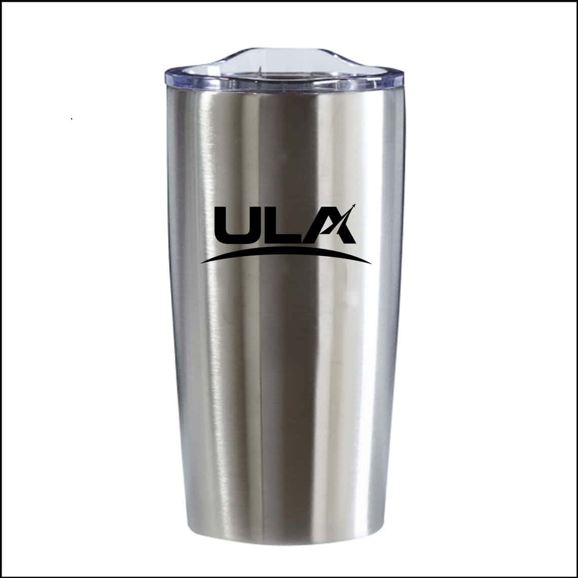 A Silver And Black Tumbler