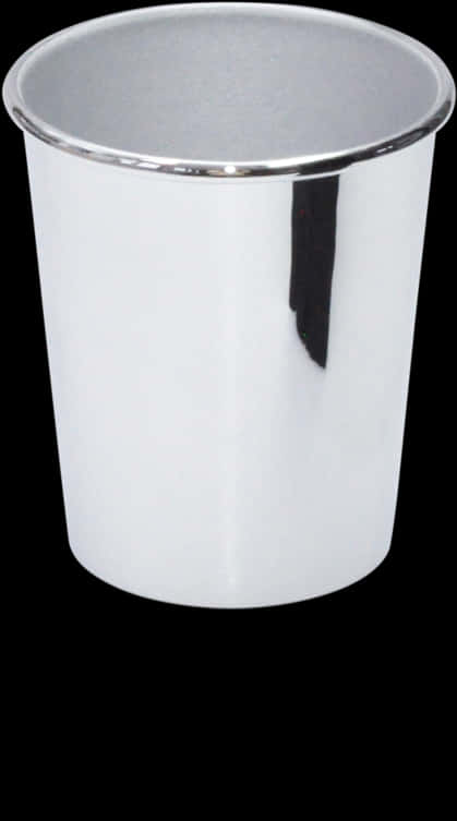 A White Cup With A Black Background