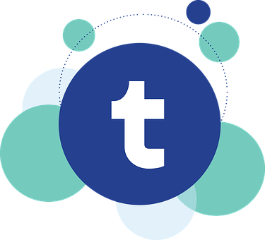 A Blue Circle With White Letter T In It