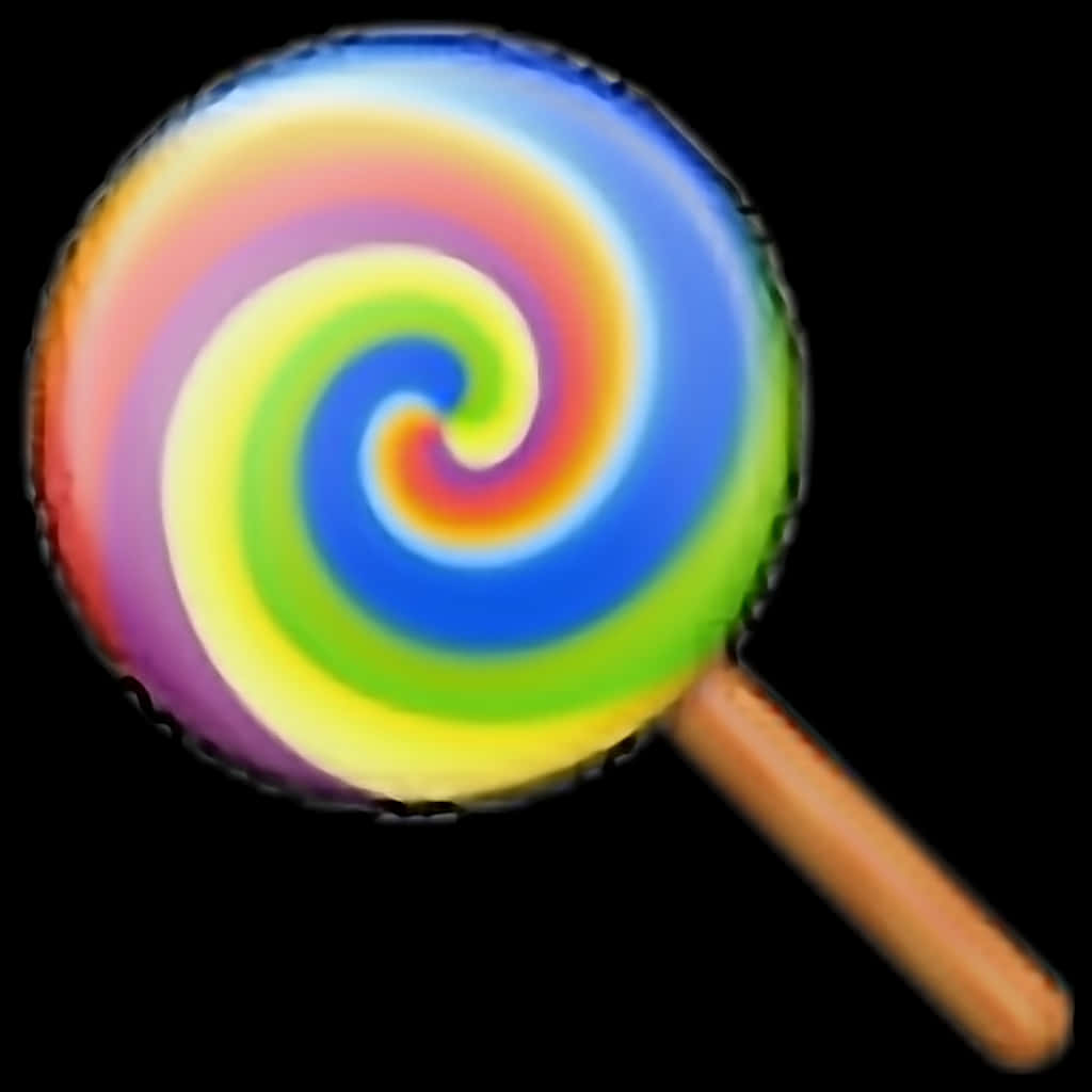 A Colorful Lollipop On A Stick