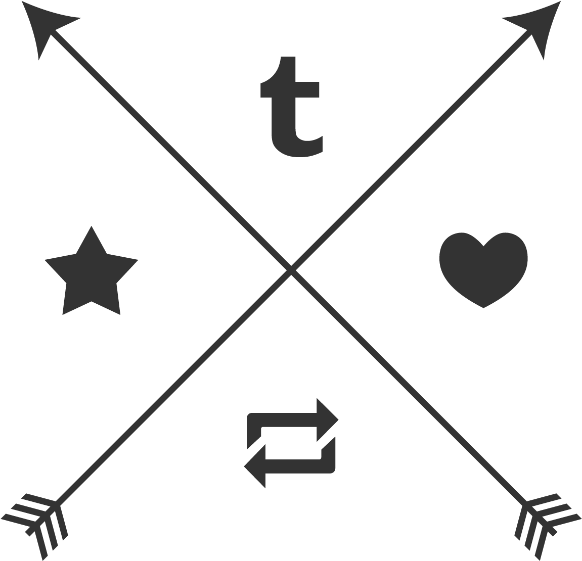 A Black Background With Arrows And Symbols