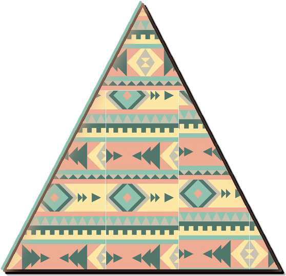 A Triangle With A Pattern