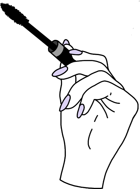 A Hand Holding A Black Object