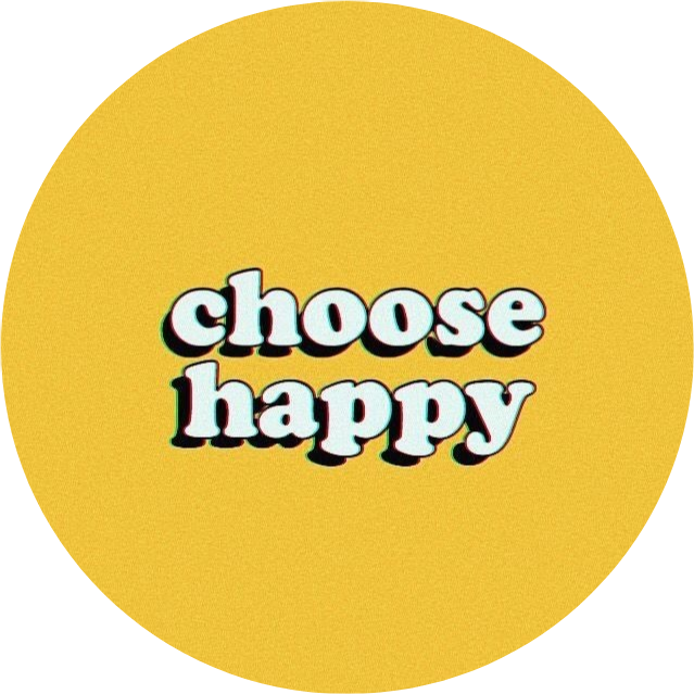 A Yellow Circle With White Text