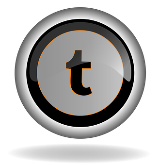 A Black And White Circle With A Letter T