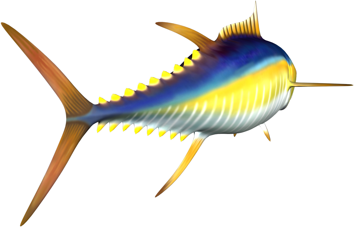 A Yellow And Blue Fish