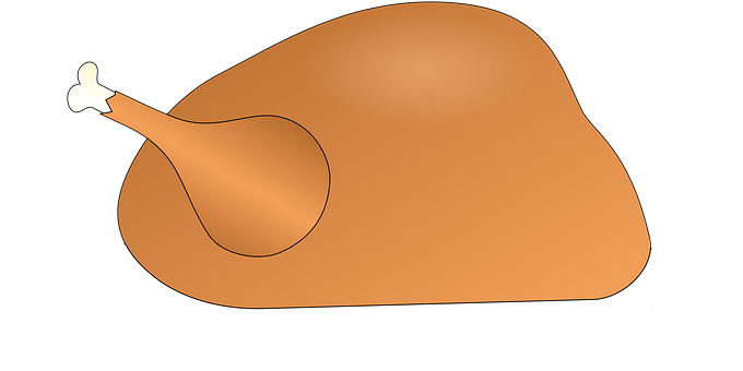 A Close-up Of A Chicken Leg
