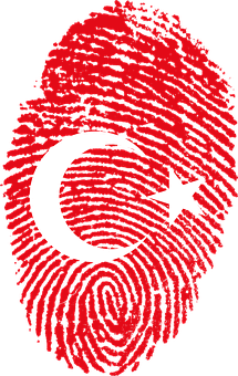 A Flag Of Turkey With A White Crescent And A Star