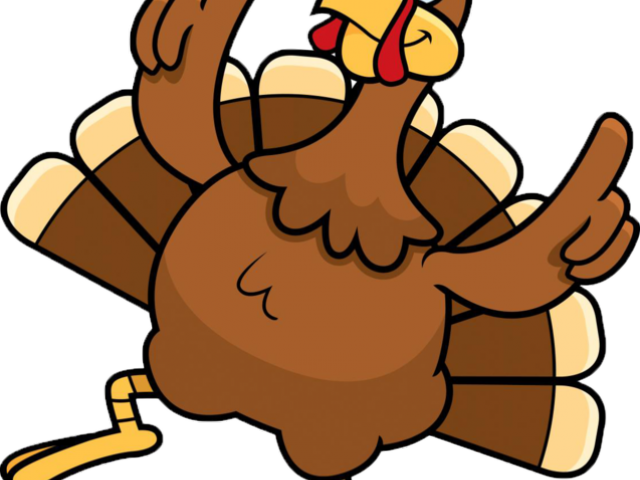 A Cartoon Turkey With A Blood On Its Nose