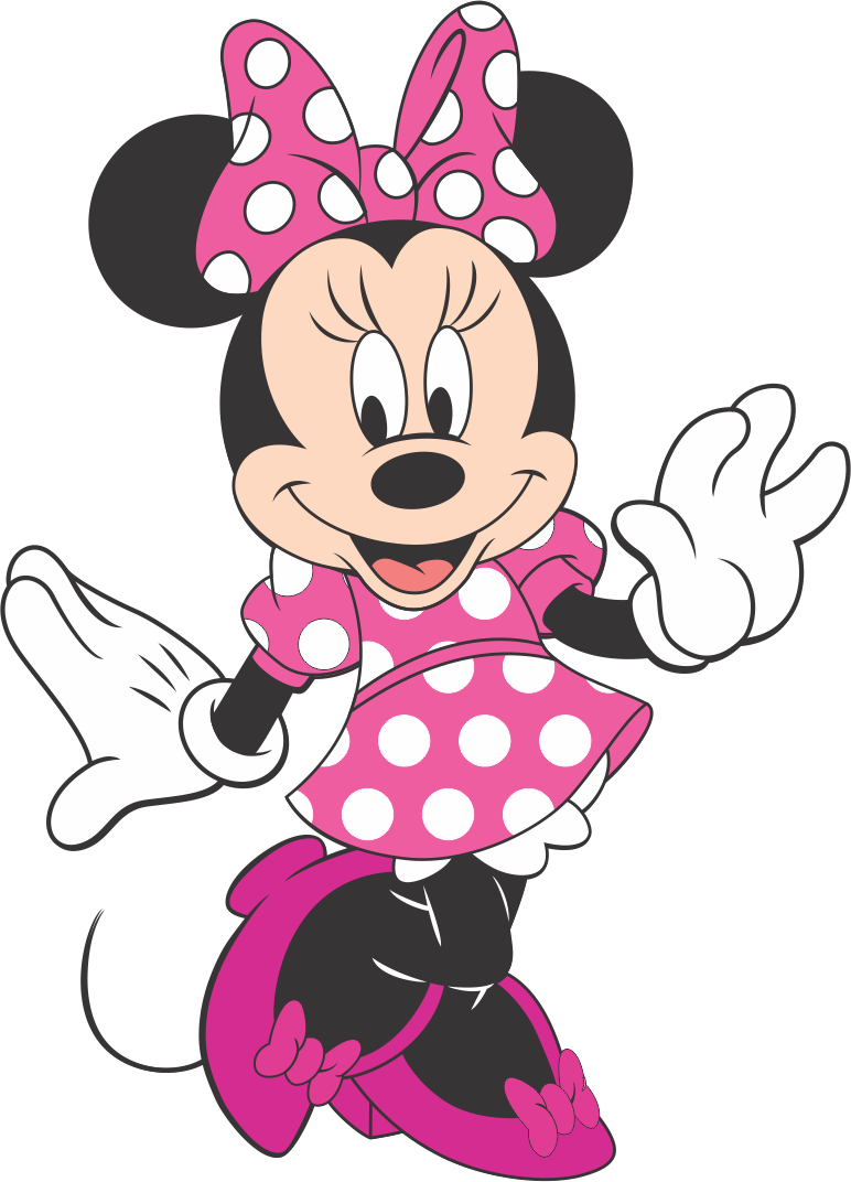 A Cartoon Of A Minnie Mouse