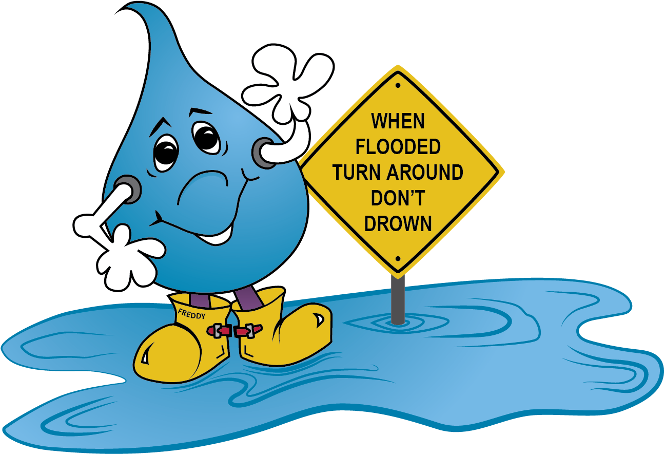 Turn Around Don't Drown Warning Signs To Oklahoma Communities - Flooded Turn Around Don T Drown Png, Transparent Png