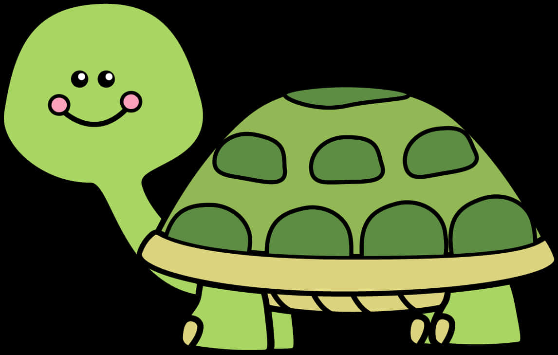 A Cartoon Of A Turtle