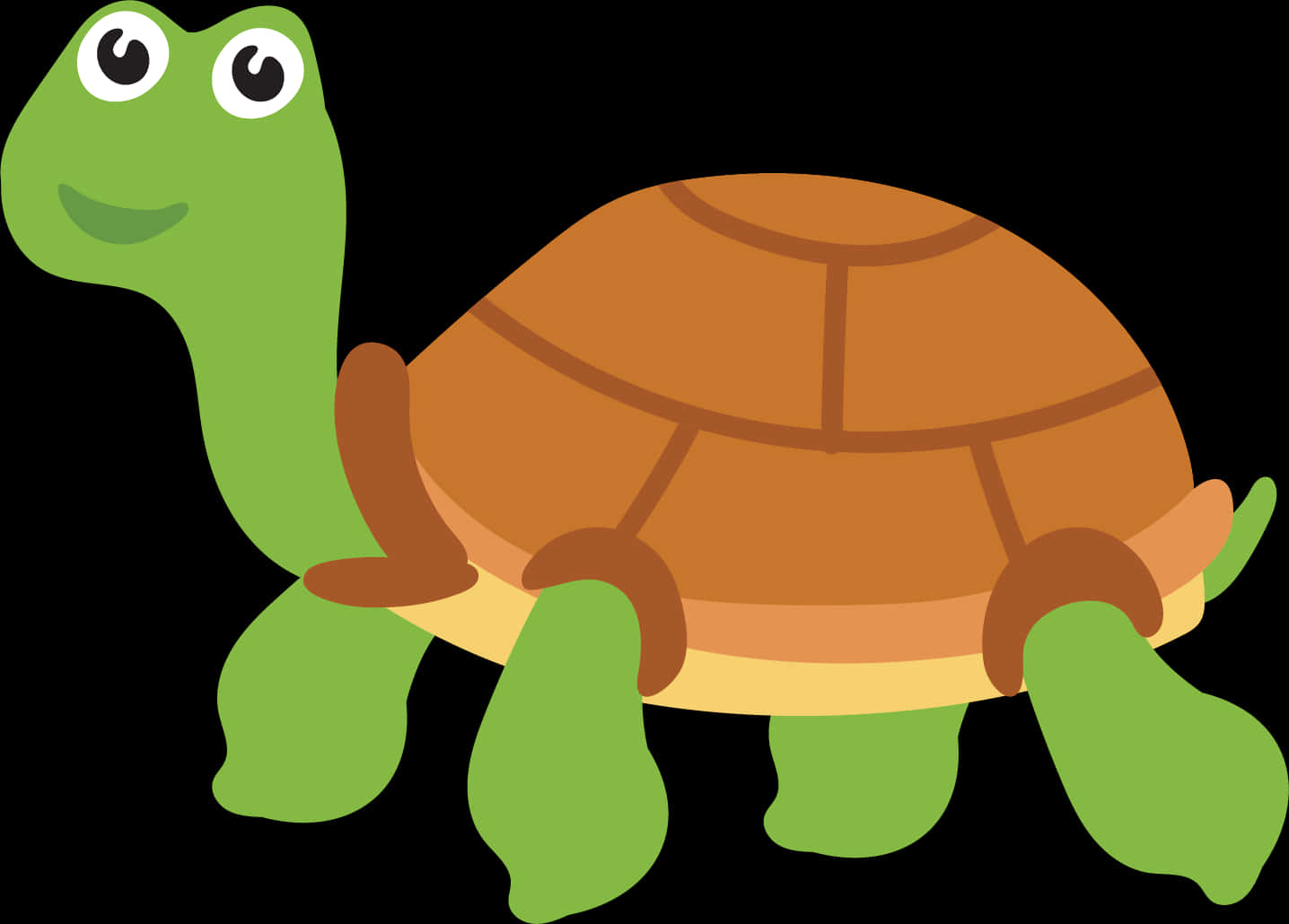 A Cartoon Of A Turtle