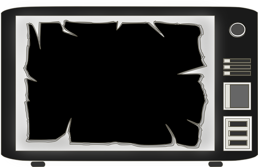 A Black Rectangular Frame With White Edges