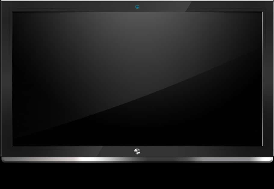 A Black Screen With A Silver Edge