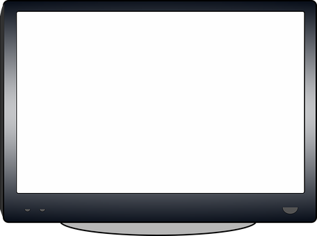 A White Screen With A Black Border