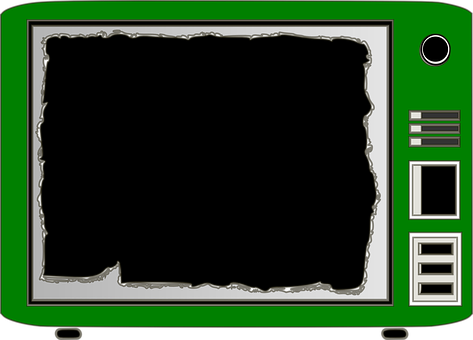 A Green And Grey Rectangular Frame