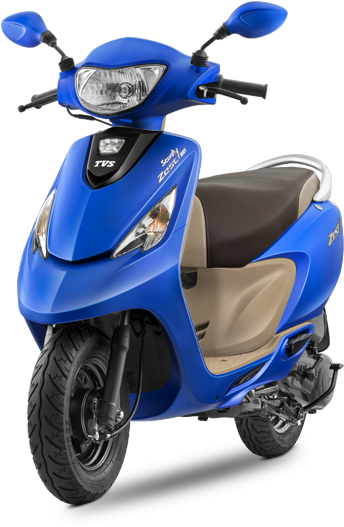 Tvs Motorcycle In Color Blue