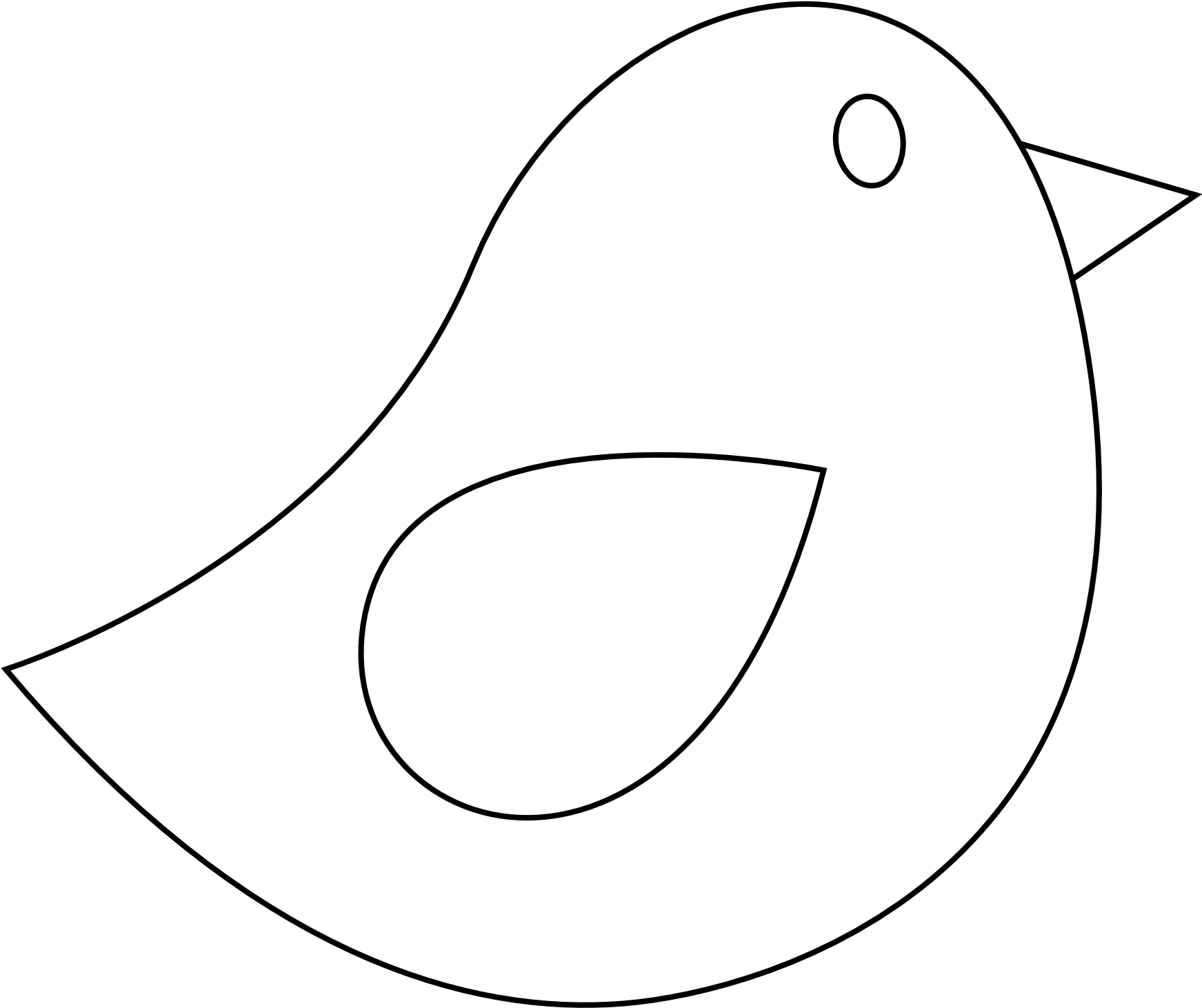 A White Bird With A Black Background