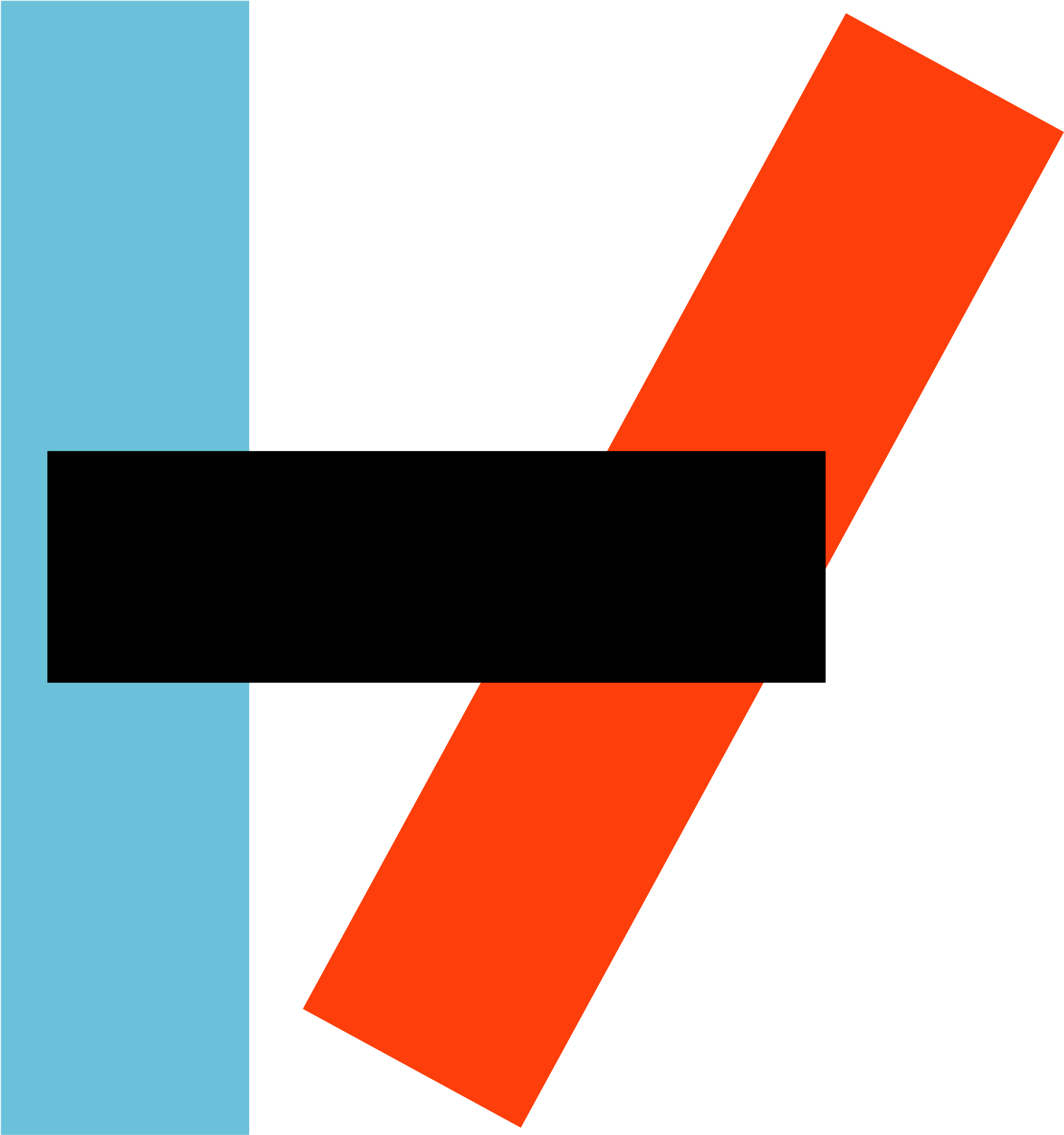 A Blue And Black Rectangles With A Red Rectangle