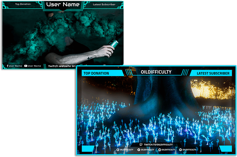 Twitch Overlay - Led-backlit Lcd Display, Hd Png Download