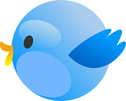 Round Twitter Bird