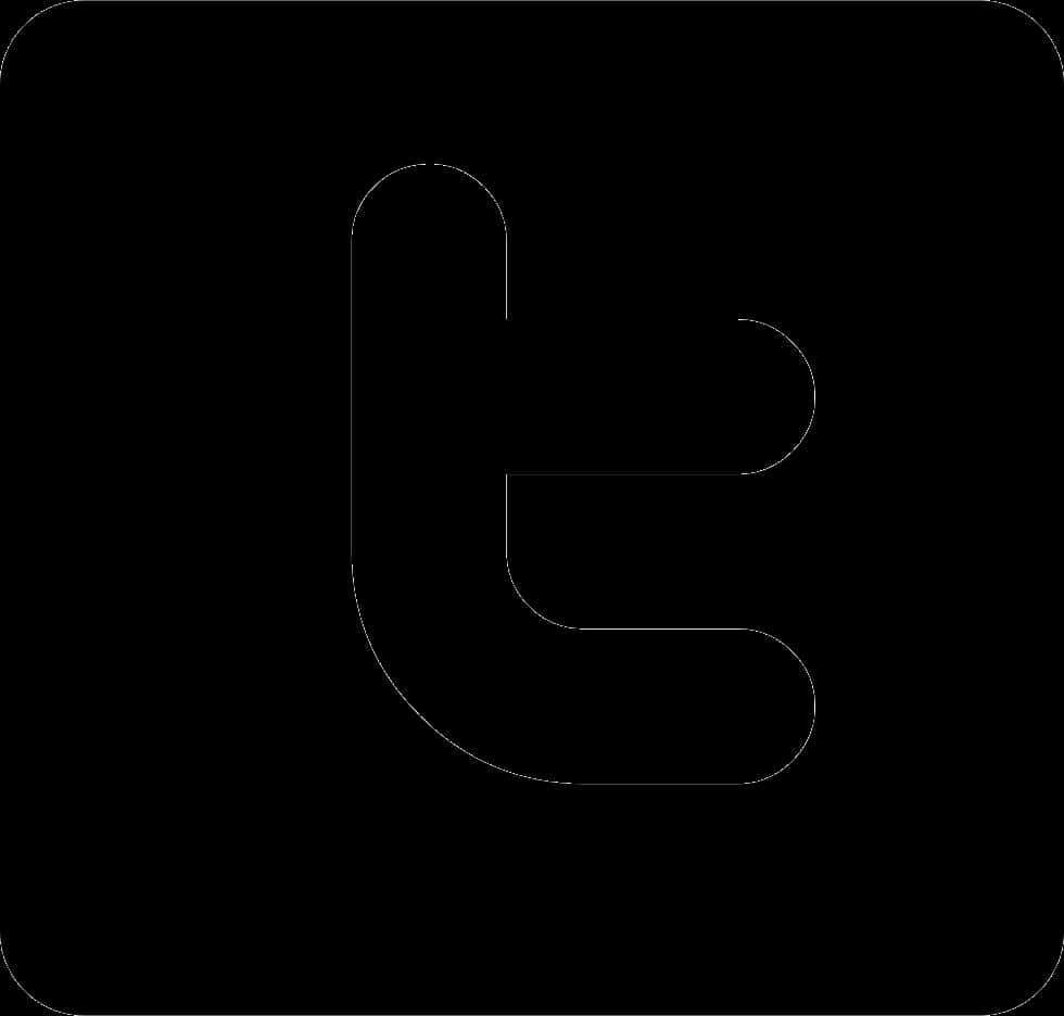 Twitter Logo Black PNG