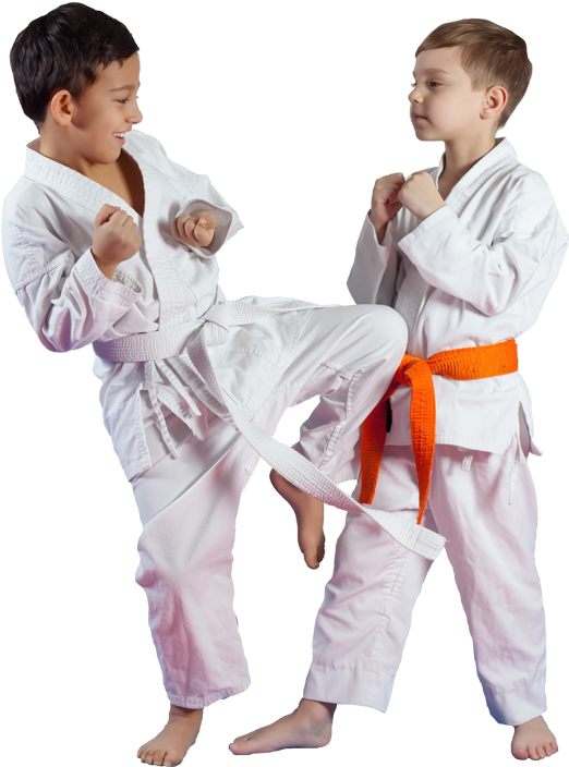 Two Boys Using Jiu Jitsu - Jiu Jitsu Kids Png, Transparent Png