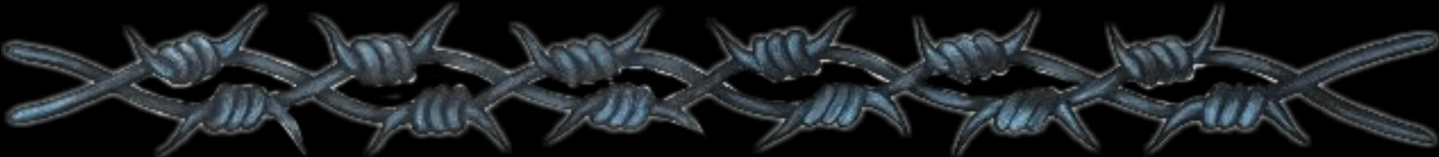 A Blue Tattoo On A Black Background