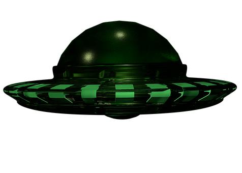 A Green And Black Object