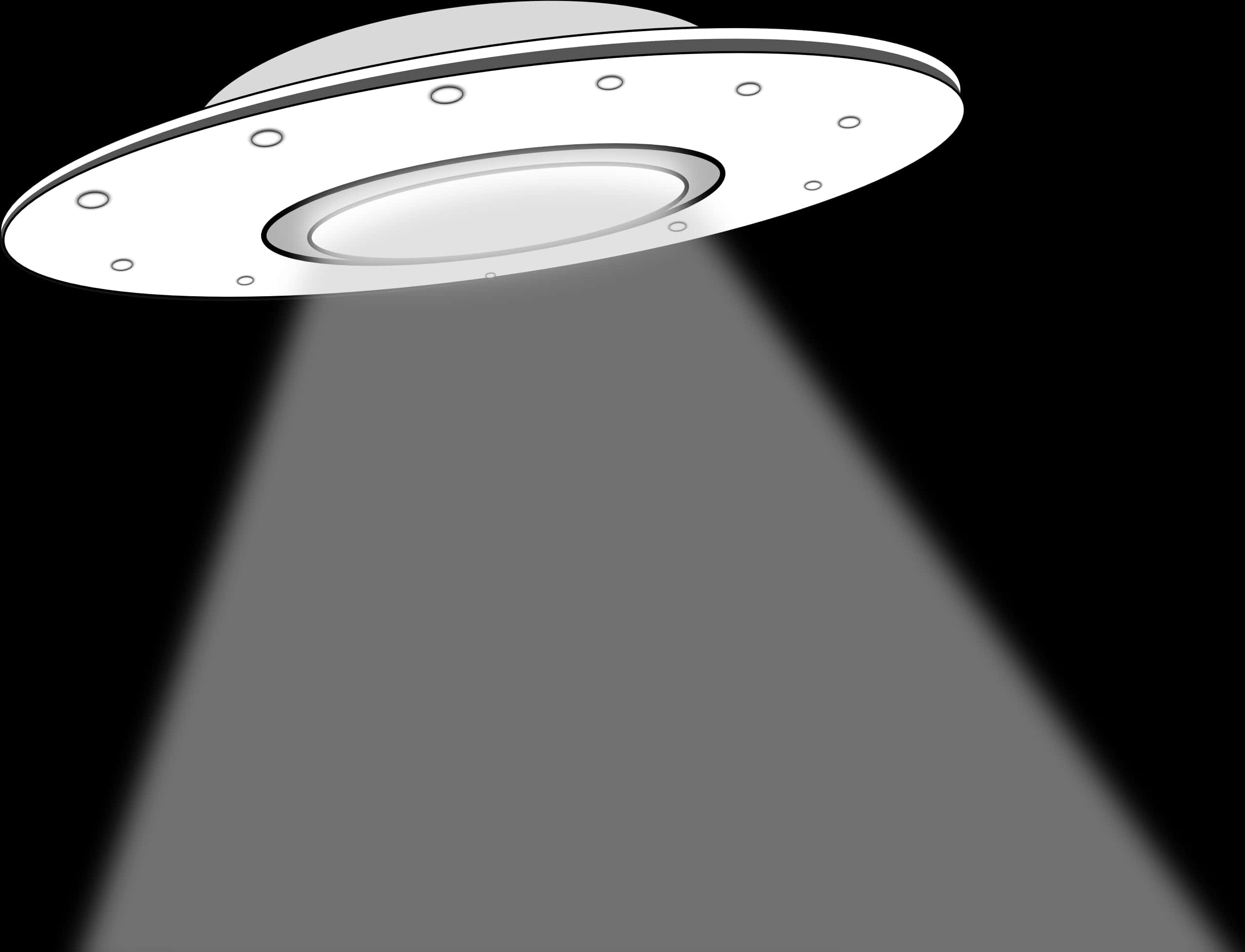 A Ufo Flying Through The Air