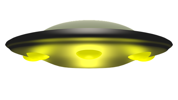 A Yellow And Black Ufo