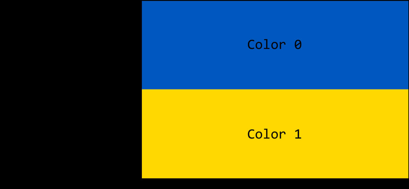 A Yellow And Blue Flag