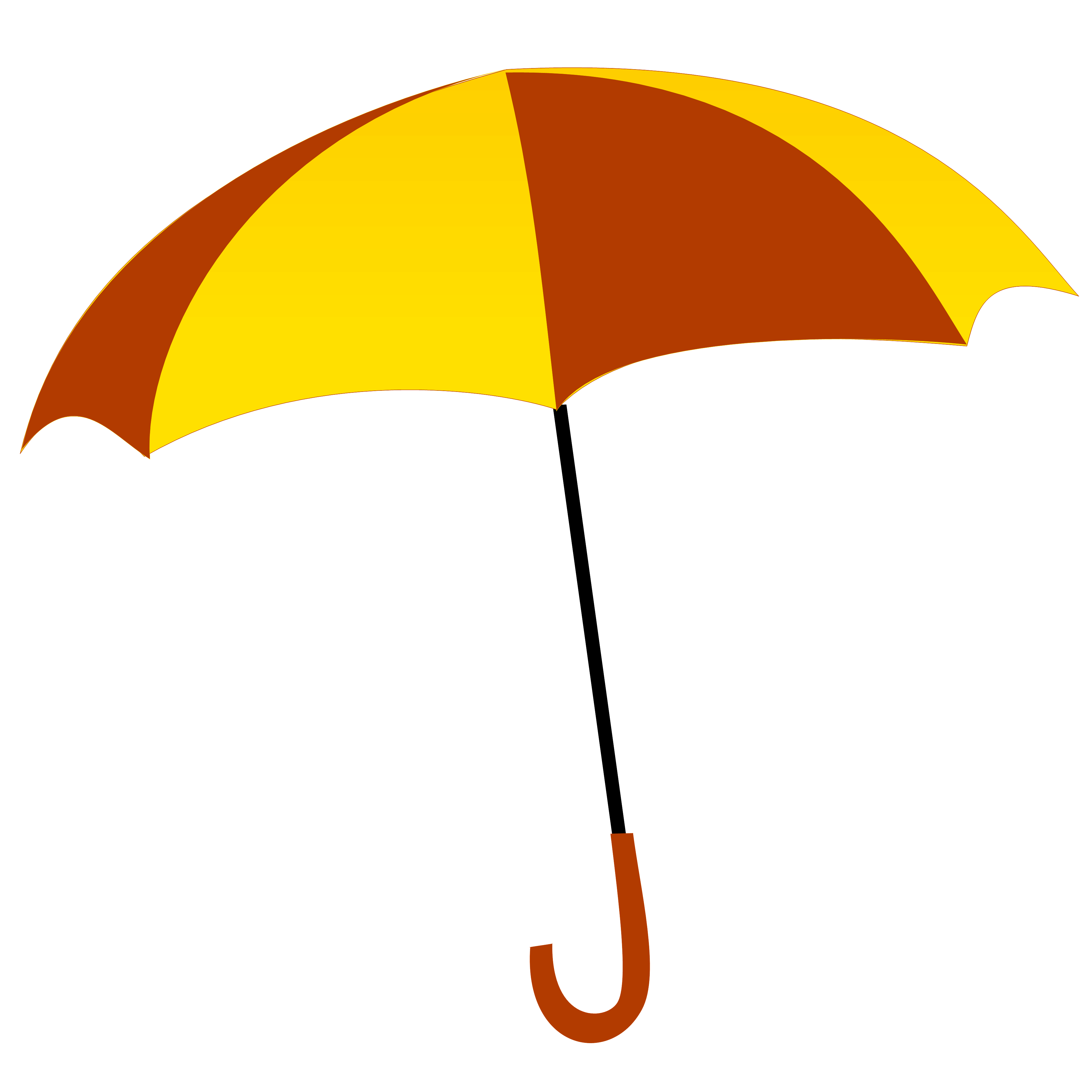 A Yellow And Orange Umbrella