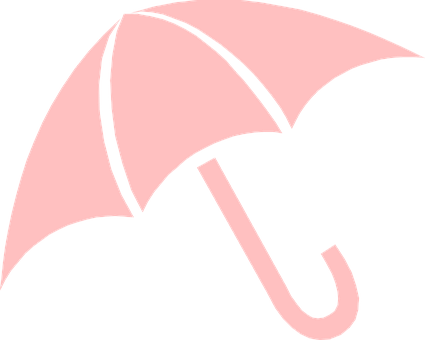 A Pink Umbrella On A Black Background