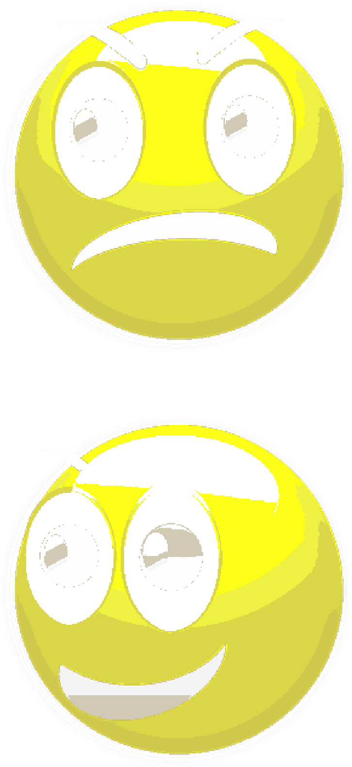 A Yellow Smiley Face With A Sad Face