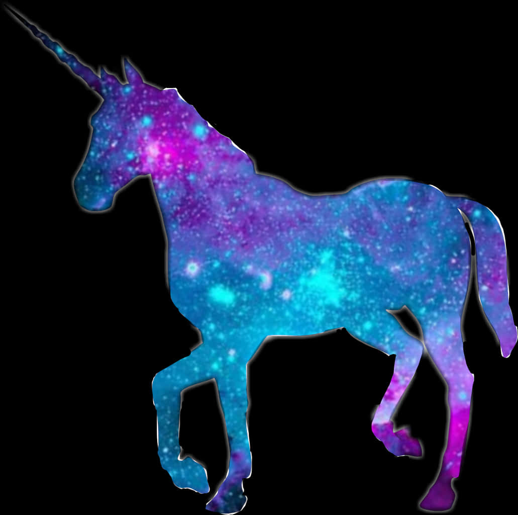 A Unicorn With A Rainbow Horn