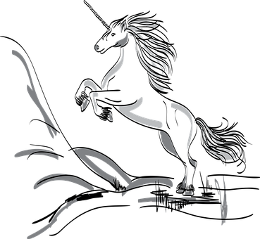 A Horse With Long Hair And Tail Running On A Treadmill