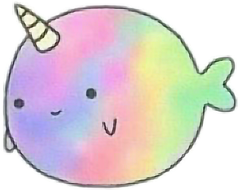 A Cartoon Of A Narwhal