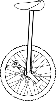 A Monowheel With A Handlebar