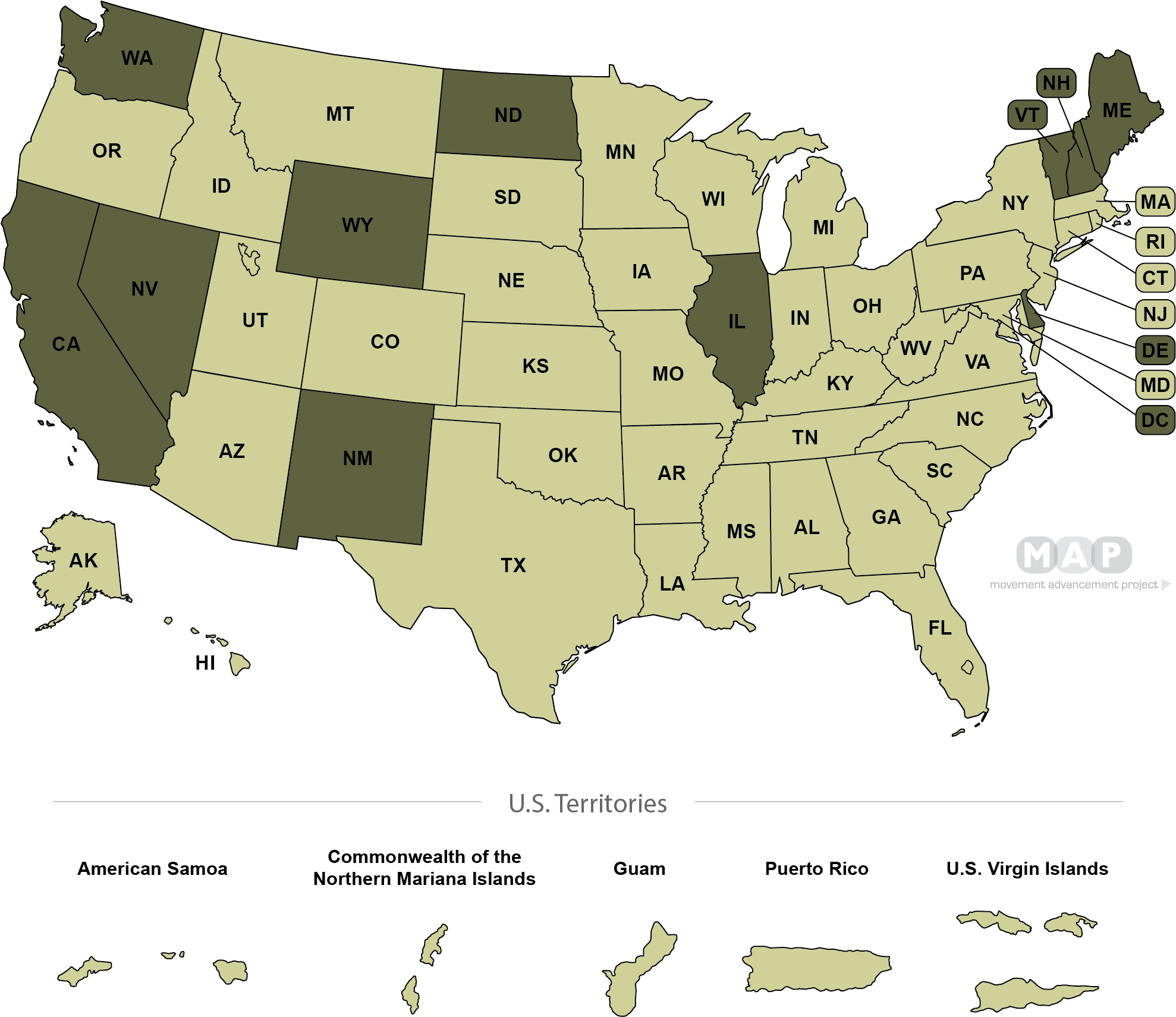 United States Map - Gay Panic Defense Map, Hd Png Download