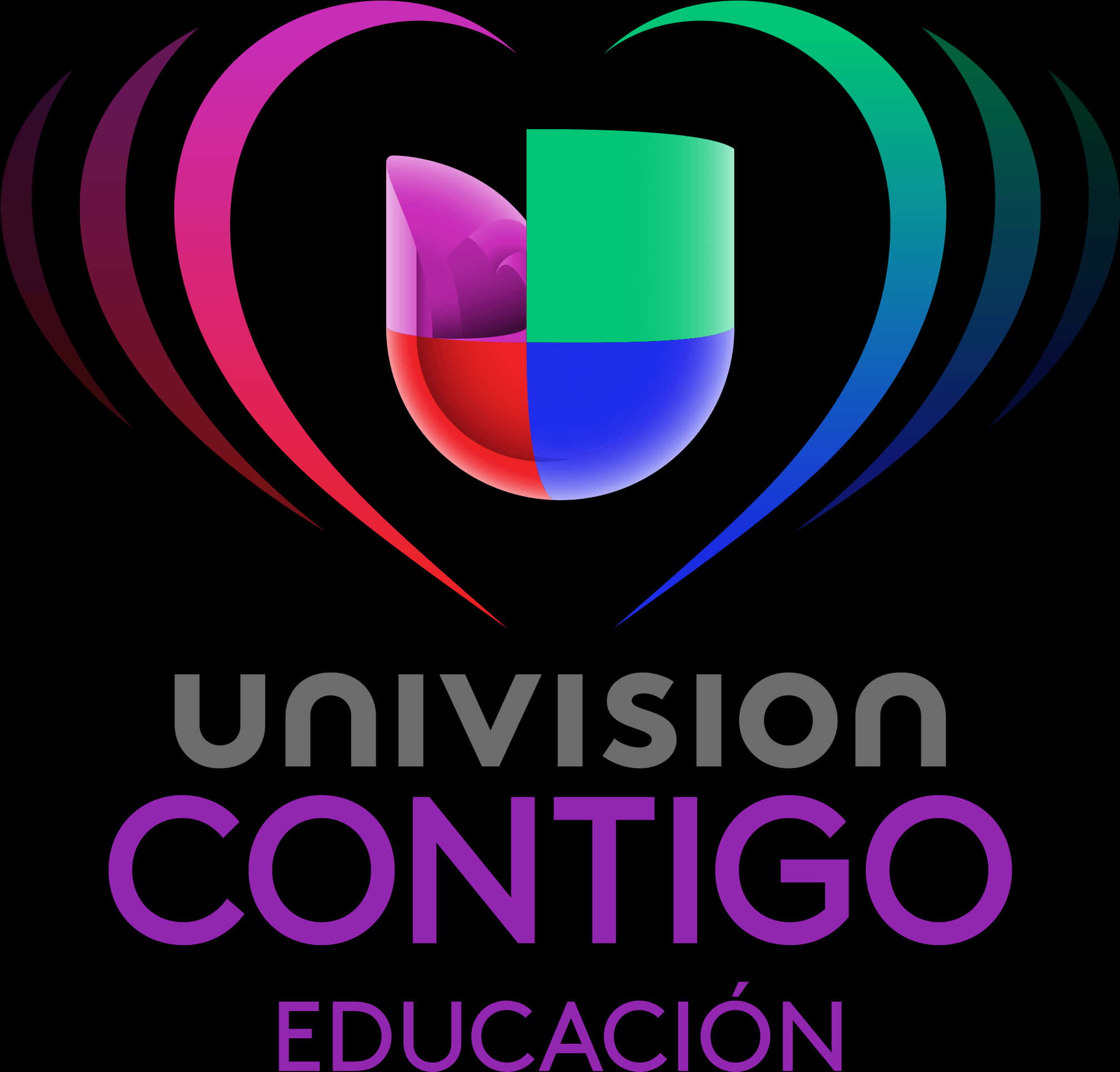 A Logo With Colorful Shapes And Text